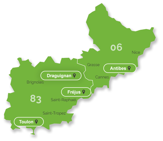 Carte des agence Renovea
