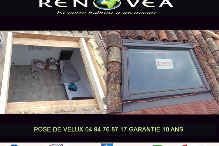 Rénovea, Pose de Velux sur toiture